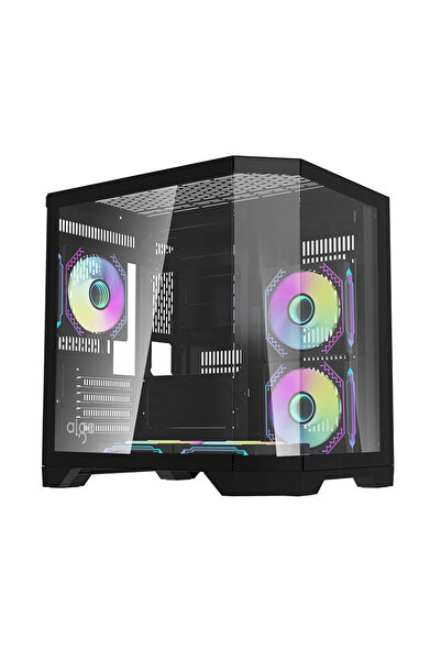 darkFlash Carcasă PC Darflash FT350 + 5 ventilatoare aRGB (negru)