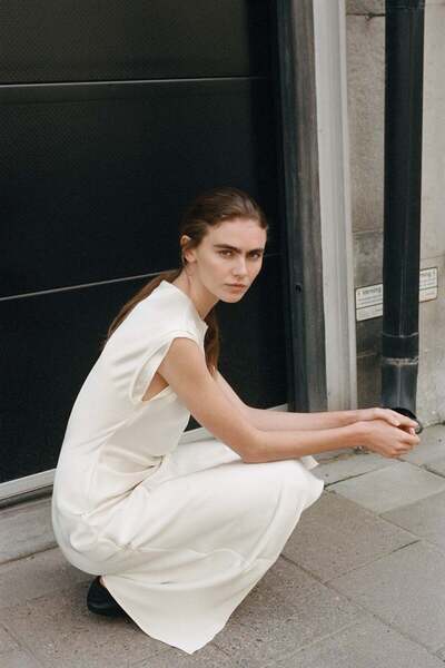 H&M Satin midi dress