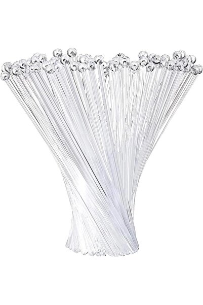 Yelajoy 100 Pieces Ball Head Stirrer Disposible Plastic Round Top Crystal Swi...
