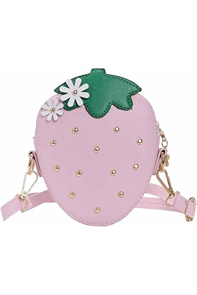 Tazweeq Cute Strawberry-Shaped Crossbody Bag, PU Leather Shoulder Bag with Ad...
