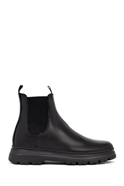 Derimod Men's Black Leather Chelsea Boots Wm600008Dv
