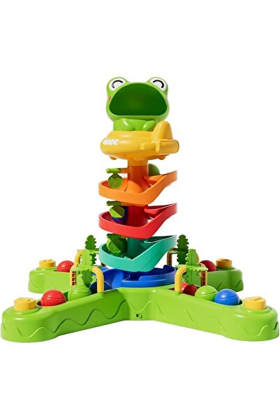 GENERAL Frog Ball Drop Toy for Kids, 5 Layer Ball Drop Toy Ball Toys for Todd...