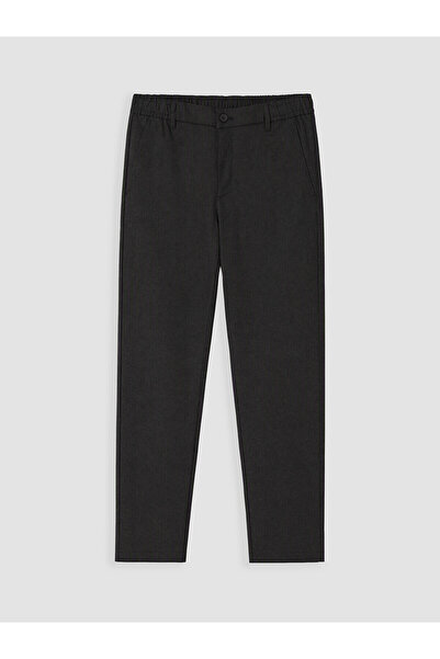 LC Waikiki Lcw Vision Black Regular Fit Gabardine Men's Trousers with Nevavm ...