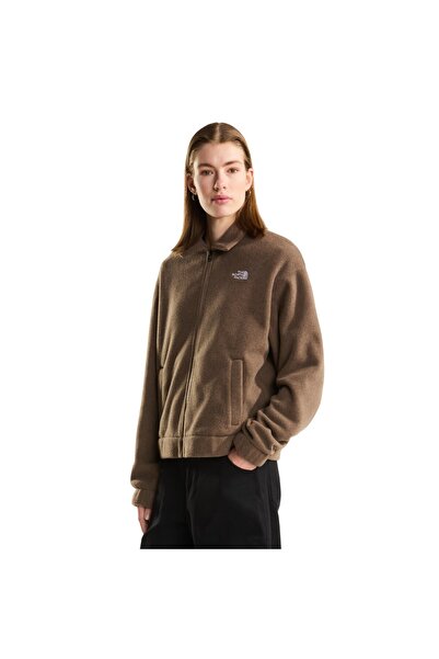 THE NORTH FACE Women's Burgundy W Fleece Collared Jacket Polar