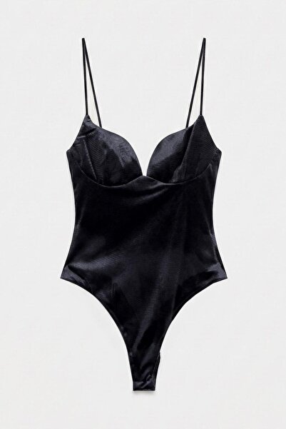 BSL Kadife Askılı Bodysuit