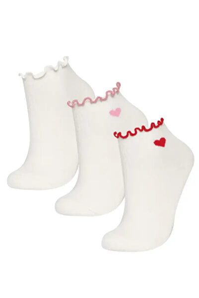 DeFacto School 3-Pack Cotton Long Socks for Girls C2912A8Ns