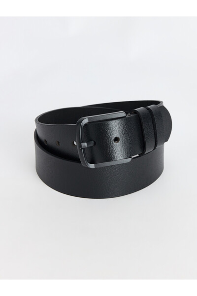 LC Waikiki حزام رجالي أسود عادي من LCW ACCESSORIES مع فرق من NEVAVM