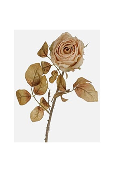 OEM Floare Artificiala cu Tulpina Lunga Trandafir Crem 76cm
