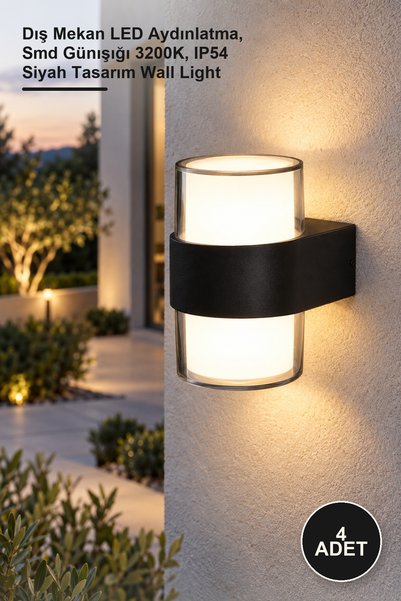 Yenilig 4 Pieces Ct-7048 12W Garden Sconce – Outdoor Led Lighting, Smd Daylig...