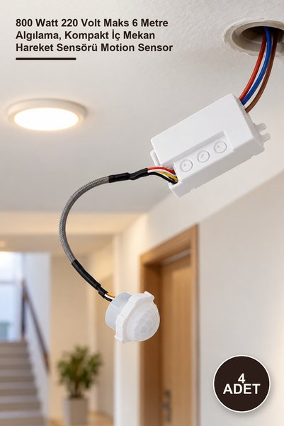Yenilig 4 Pieces Ct-9188 Mini Sensor – 800 Watt 220 Volt Max 6 Meter Detectio...