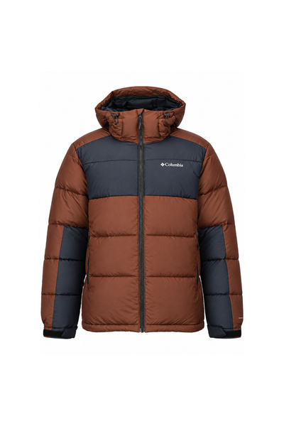 Columbia Pike Lake II Hooded Jacket 2050931-256 Erkek Mont Kahve Siyah