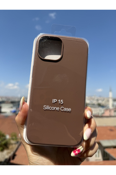 Mobildizayn iPhone 15 Uyumlu Premium Kahverengi Lansman Kutulu Telefon Kılıfı...