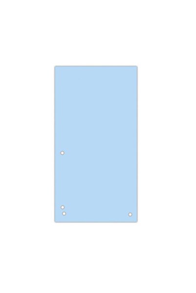 OEM Binder Dividers, 100 pcs, Cardboard, 1/3 A4, 235x105 mm, Blue