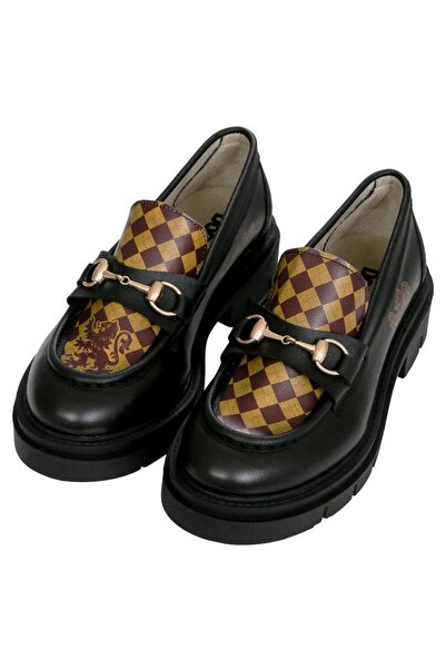 Dogo Women's Vegan Leather Black Loafer - Warner Bros Harry Potter House of G...