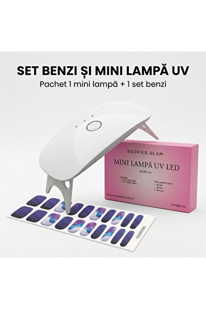 BECKIES GLAM Επαγγελματικό Σετ Μανικιούρ για το Σπίτι: Ταινίες Τζελ Ημιμόνιμη...