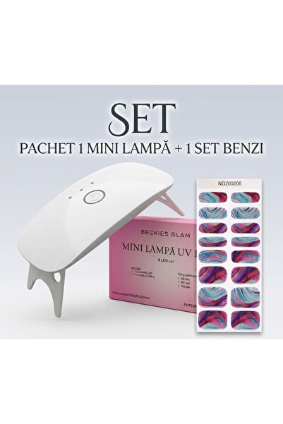 BECKIES GLAM Επαγγελματικό Σετ Μανικιούρ για το Σπίτι: Ταινίες Ημιμόνιμου Τζε...
