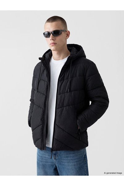 LC Waikiki Timeless Clothing & Timeless Choices Standard Fit Hooded Men's Puf...