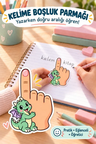 alışveriş kurdu 1. Sınıf Kelime Arası Boşluk Bırakma Parmağı 8’li – Ejderha Y...