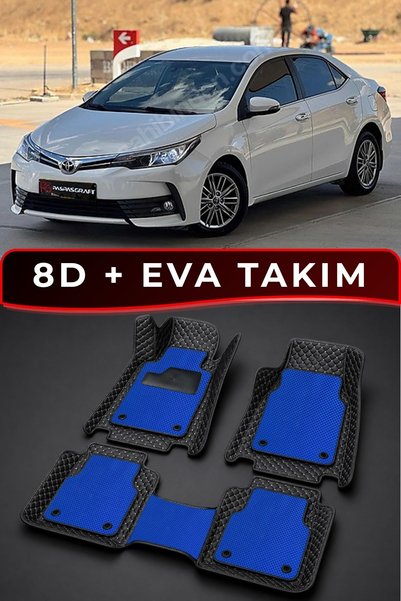 PASPASGRAFT Toyota Corolla Araca Özel 8D Deri Tam Kaplama + Premium Hücreli E...