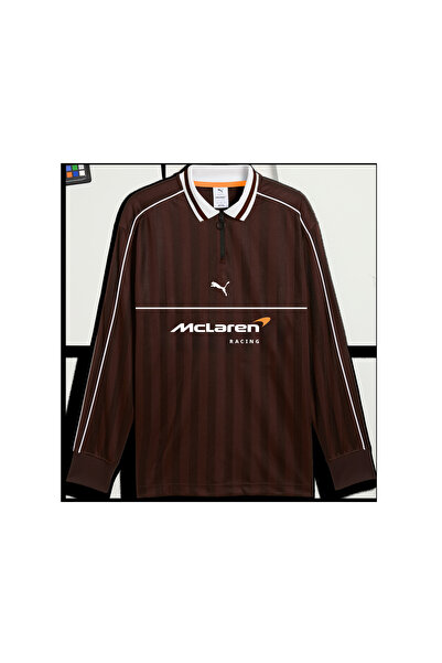 Puma McLaren Racing LS Jersey Erkek Kahverengi T-Shirt & Polo