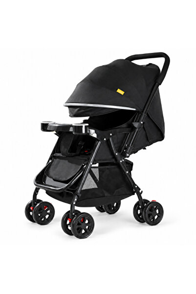 GOG Two-Way Baby Stroller, One-Click Fold, Lightweight, Large Canopy, Tray & ...