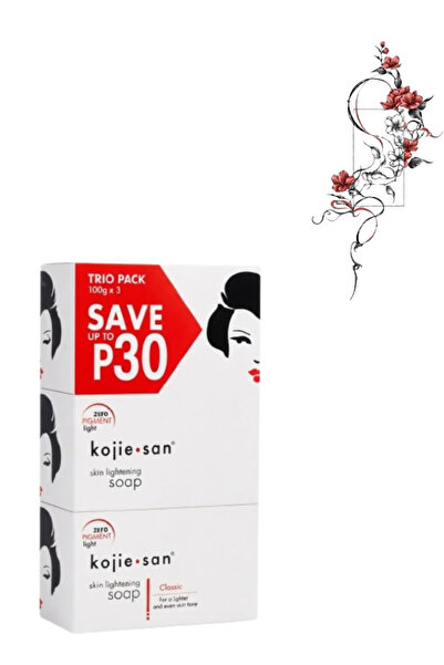 Kojie San Skin Lightening Soap Trio Pack (100 G x 3)