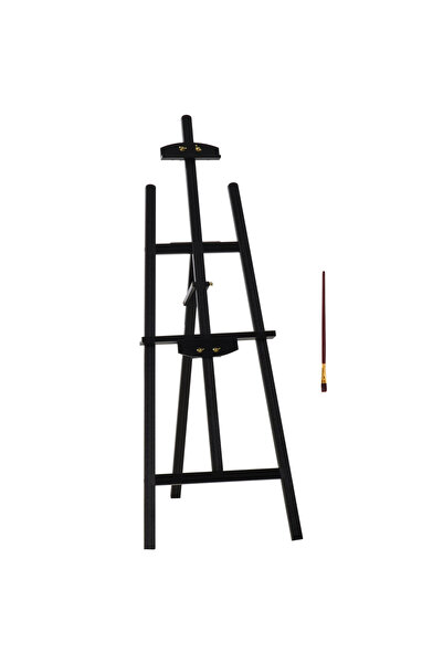 Generic Brand Șevalet din lemn, înălțime 134,5 cm, pentru pânze de până la 10...
