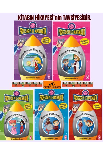 Timaş Çocuk Profesör Pi ile Matematik 1 (5 Kitap Takım)