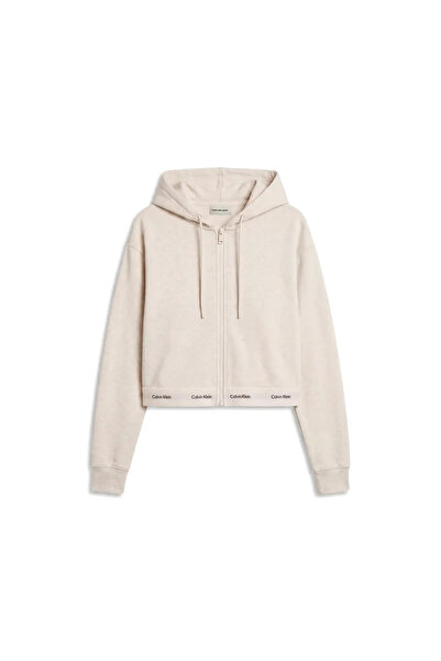 Calvin Klein LS TERRY LOGO WAIST, P4P Krem Kadın Ceket