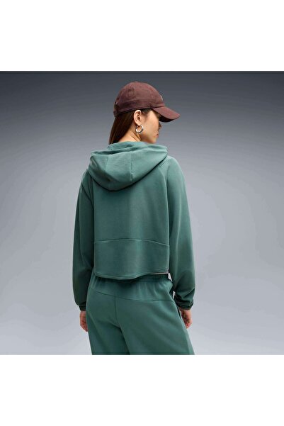 Puma PUMATECH SENSE Hoodie Yeşil Kadın Sweatshirt