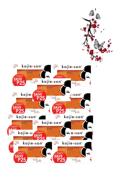 Kojie 12 Pieces San Skin Lightening Soap Value Pack (65 G x 3)