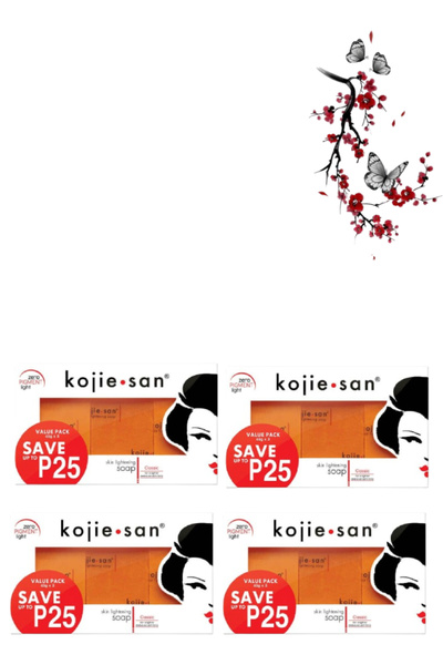 Kojie 4 Pieces San Skin Lightening Soap Value Pack (65 G x 3)