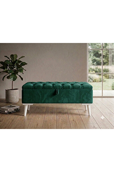 gürel Sandıklı puf Bench ayak ucu beybifes kumaş 90*35