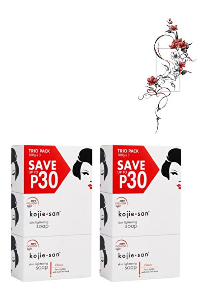 Kojie 2 Pieces San Skin Lightening Soap Trio Pack (100 G x 3)