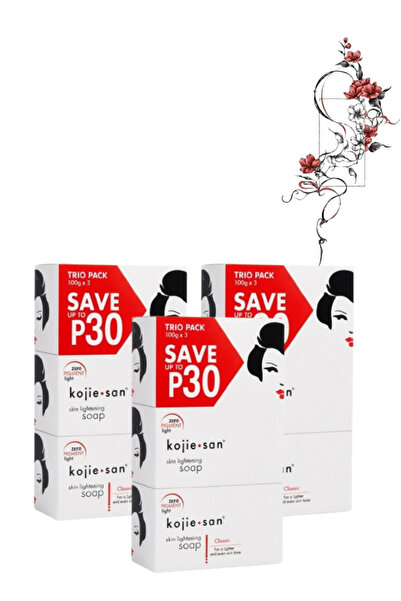 Kojie 3 Pieces San Skin Lightening Soap Trio Pack (100 G x 3)