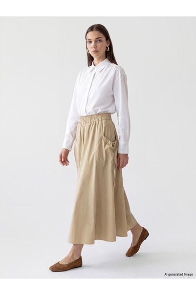 LC Waikiki Quality Pieces from Çelebi Store: Belted Flared Skirt