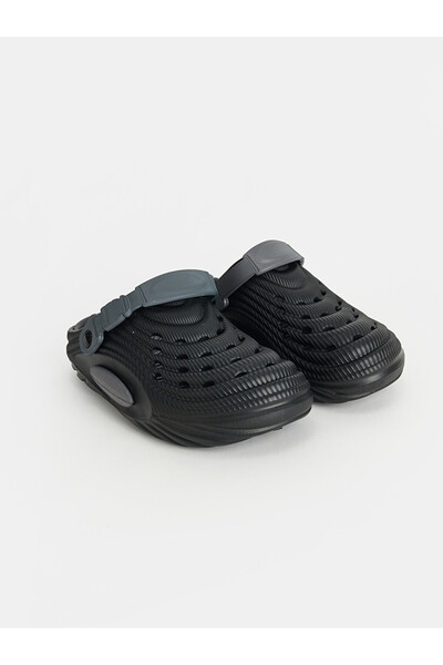 LC Waikiki Vizyon New Season Black Adjustable Strap Men's Sabo Slippers