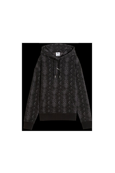 Puma SNAKE PACK Relaxed Hoodie Siyah Kadın Sweatshirt