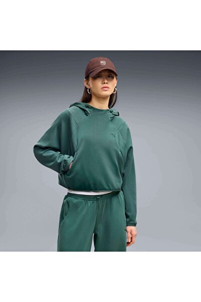 Puma PUMATECH SENSE Hoodie Yeşil Kadın Sweatshirt