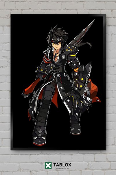 tablomaxtbx Elsword Video Game Rpg Anime Action Character Διακοσμητικός πίνακ...