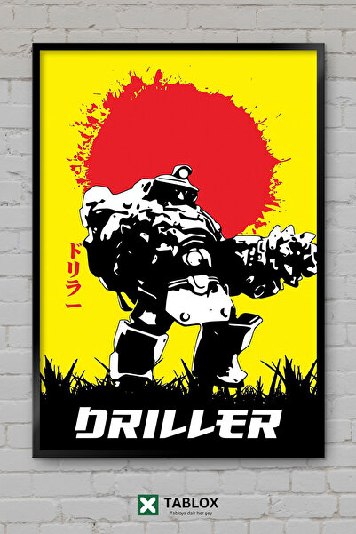 tablomaxtbx Deep Rock Galactic Driller Game Miner Space Frame View Masa decor...