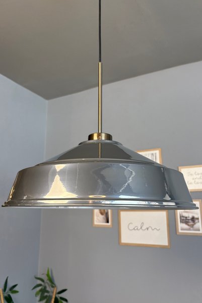 Bamyum Asaletli Krom Tekli Avize İnce Eskitme Başlık Retro Sarkıt Lamba Resto...