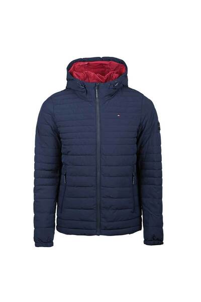 Tommy Hilfiger Stretch Quilted Jacket 151AP619-MID Erkek Mont Lacivert