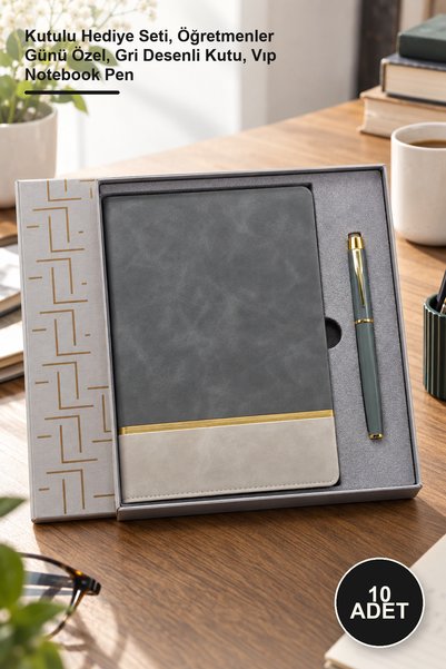 Yenilig 10-Piece Leather Notebook and Metal Pen Set – Boxed Gift Set, Special...