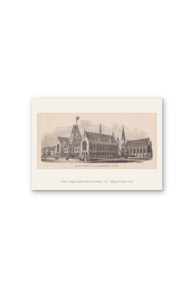 OEM Poster Cardboard 250g A4 Clifton College and Guthrie Memorial Chapel 1872...