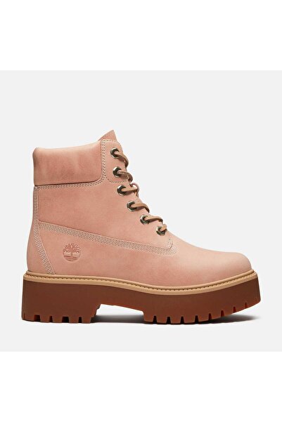 Timberland Stone Street 6 Inch Lace up Boot Women's Pink Boots
