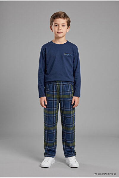 SEASOUL Erkek Çocuk Bambu Pijama Set