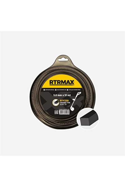Rtrmax TIRPAN MİSİNASI SİYAH KARE 3.3MM*42M