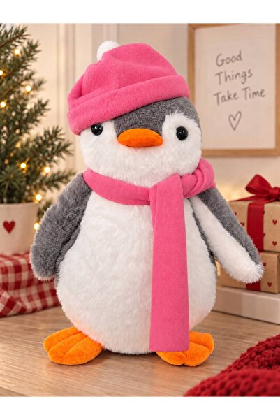 Mellito Toyzz 40 cm Plush Pingu Penguin with Hat Plush Toy Sleeping Companion