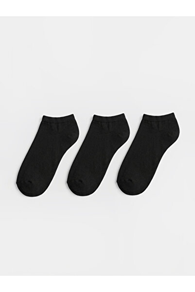 LC Waikiki Rmz Gi̇yi̇m Farkiyla Women's Booties Socks 3-Pack